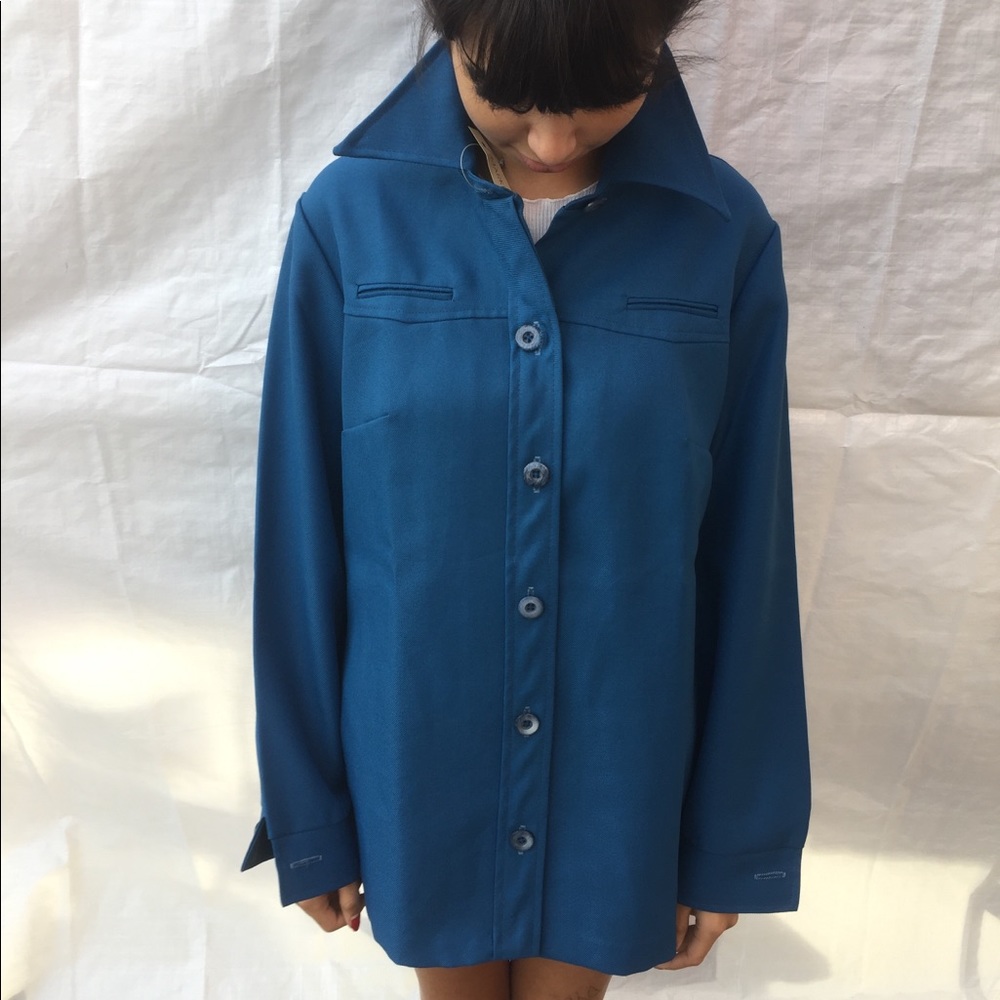 70s Leisure Polyester Button up Jacket